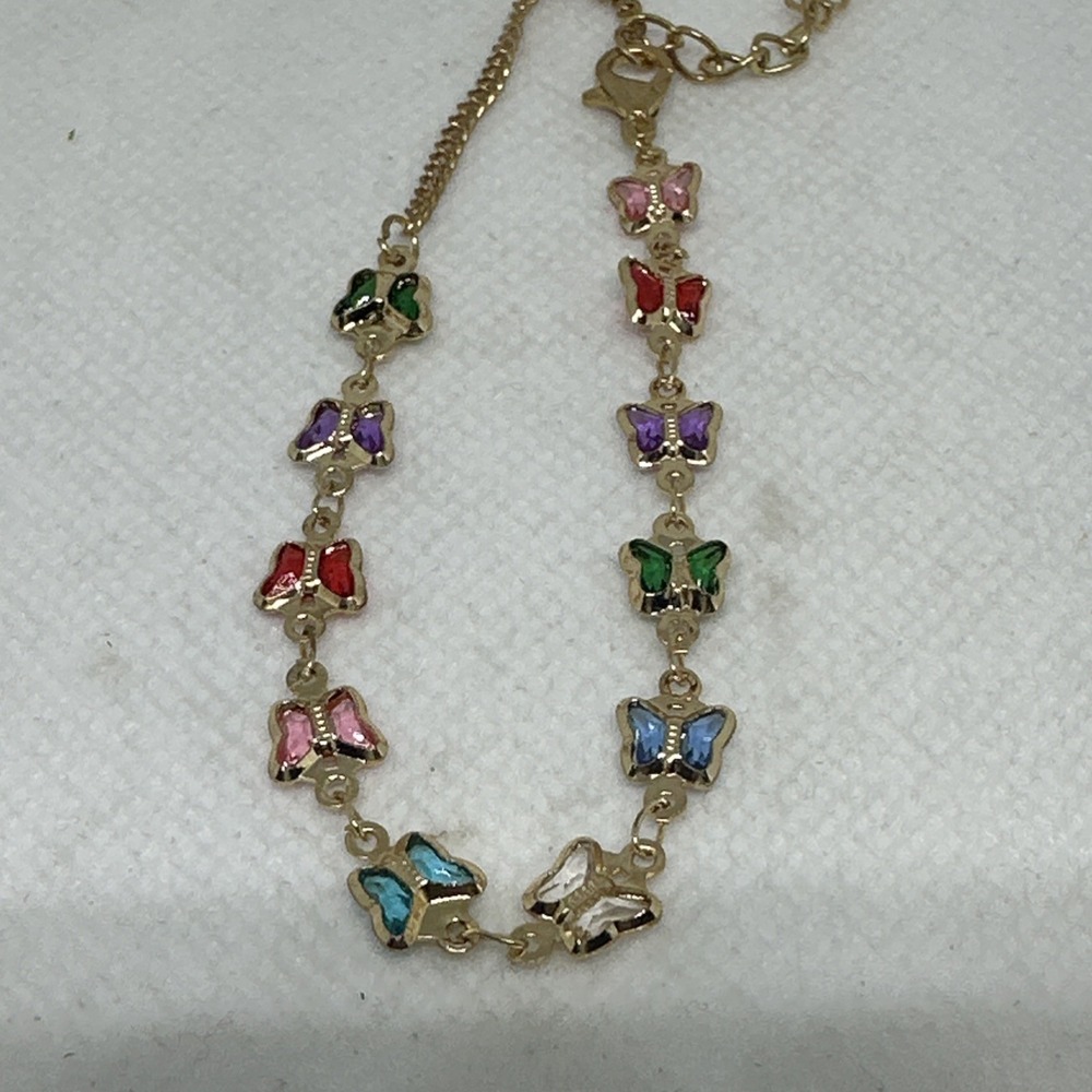 Colorful Butterflies Design Bracelet Girl Woman Costume Jewelry